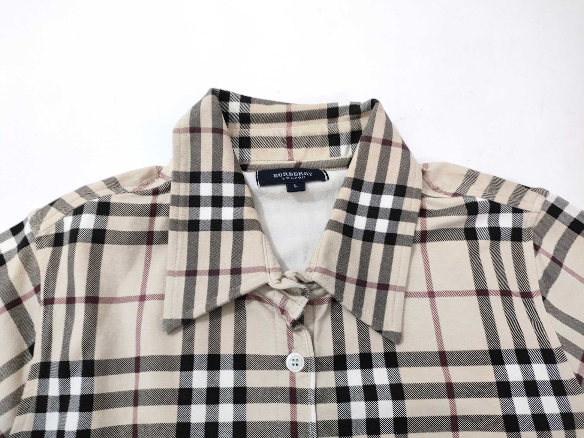 BURBERRY Nova Check Polo Shirt, Condition Considered, Tops