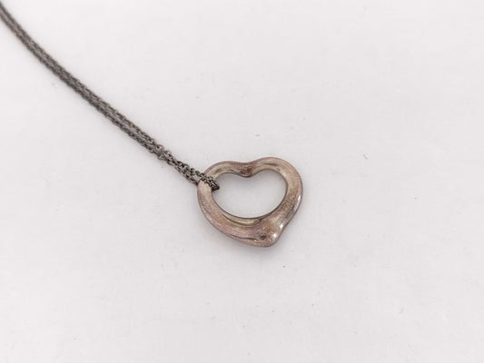 Tiffany & Co. Open Heart Necklace with Rust