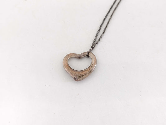 Tiffany & Co. Open Heart Necklace with Rust