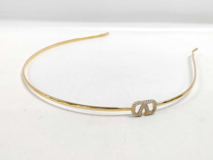 VALENTINO V Logo Signature Swarovski Collaboration Headband Other Accessories