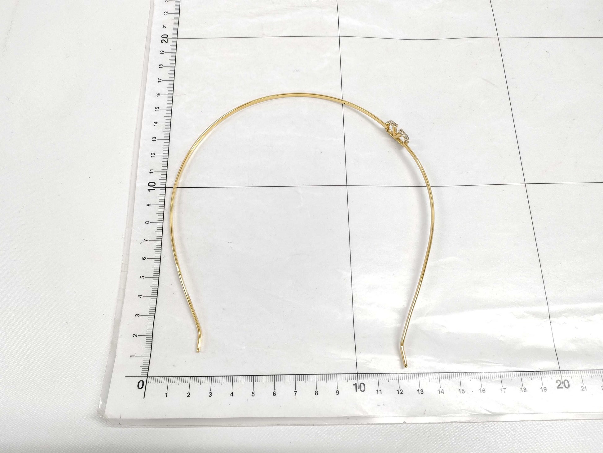 VALENTINO V Logo Signature Swarovski Collaboration Headband Other Accessories