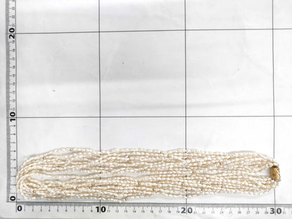 10-strand pearl METAL necklace, 72.3g 