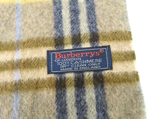 Burberrys 100% Cashmere Scarf