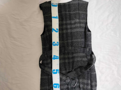 BURBERRY Nova Check Wool Dress with Belt