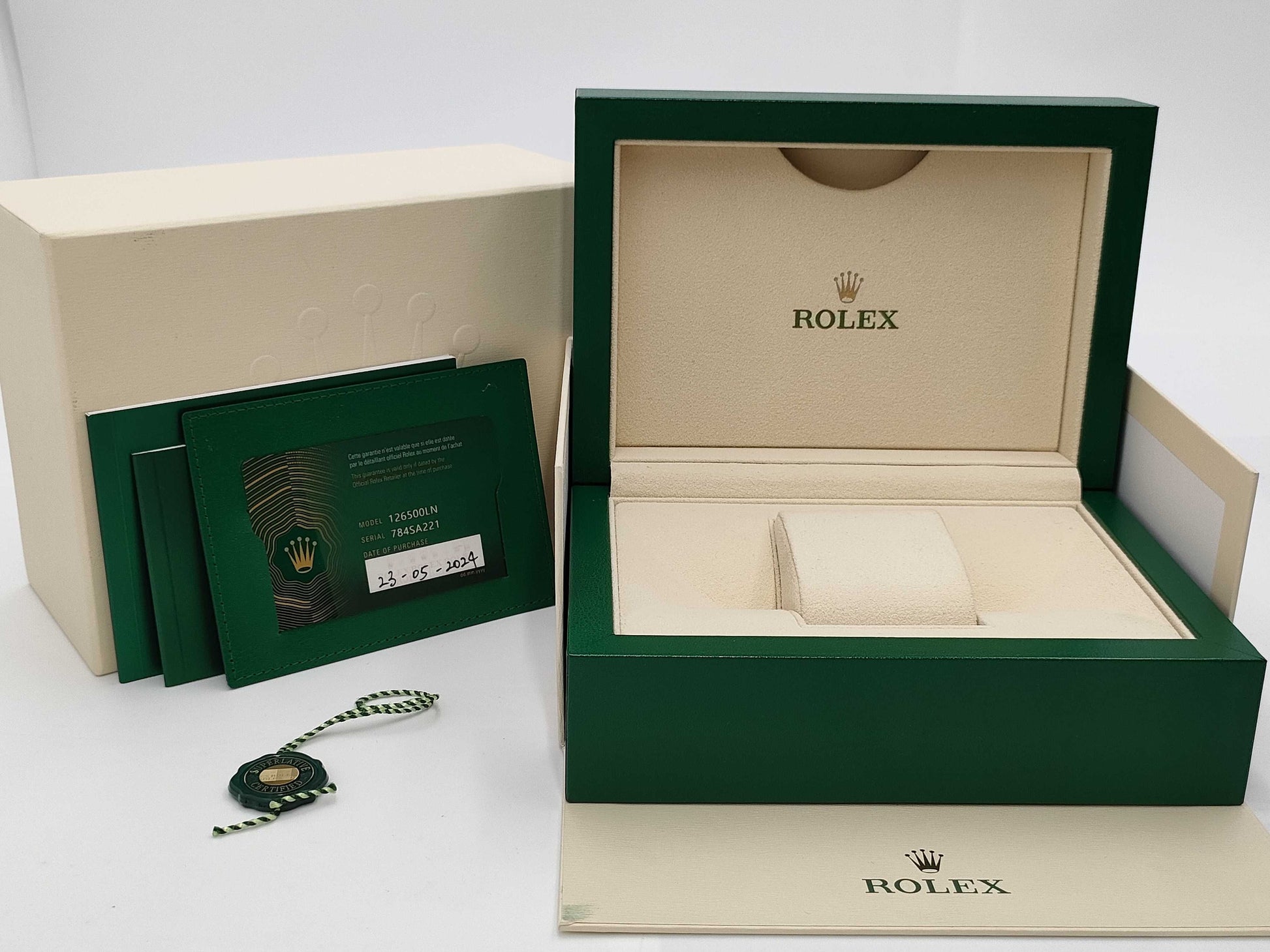 ROLEX 126500LN 784SA221 Black Dial Men's Watch