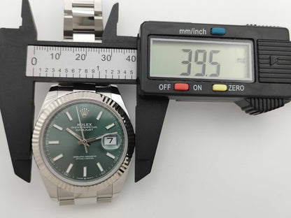 ROLEX 126334 651R0407 Mint Green Men's Watch