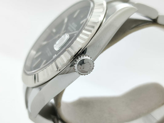 ROLEX 126334 651R0407 Mint Green Men's Watch