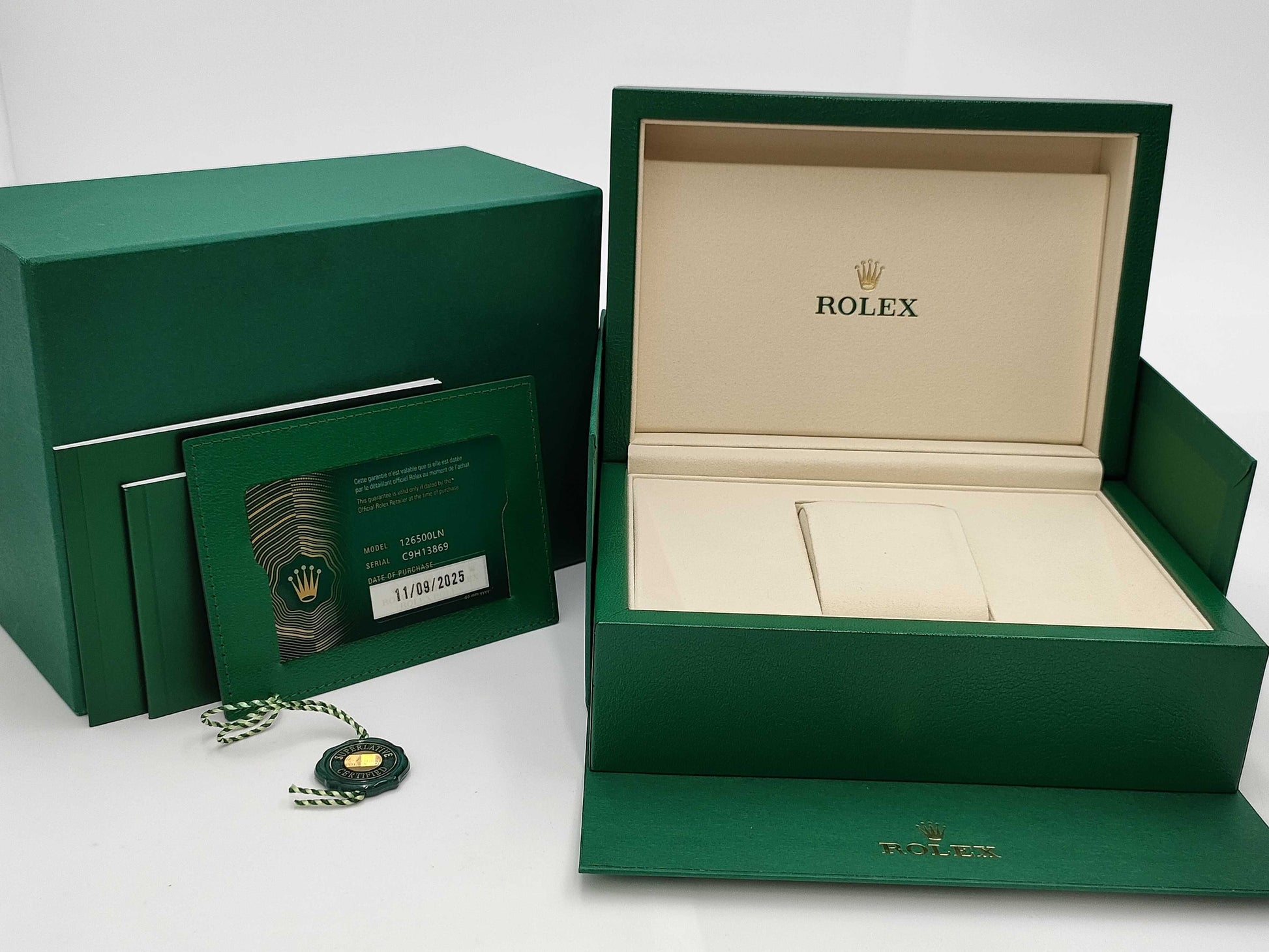 ROLEX 126500LN C9H13869 Black Dial Men's Watch