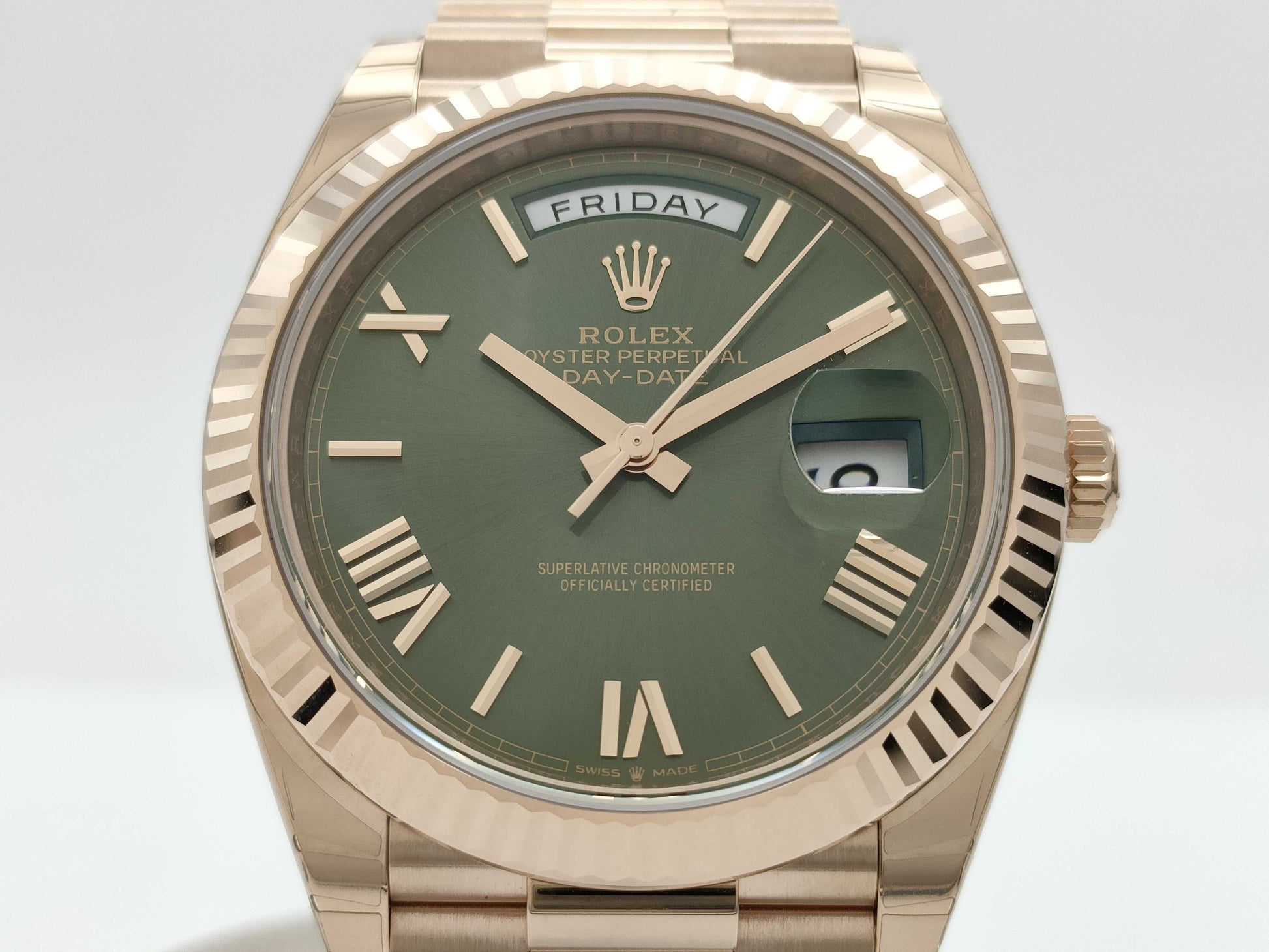 ROLEX 228235 4771Q704 Olive Green Men's Watch