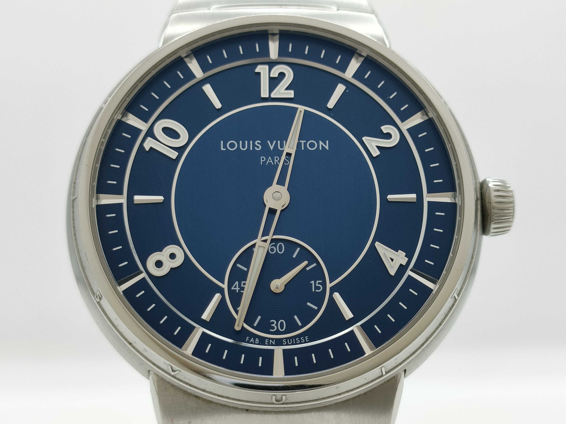 LOUIS VUITTON W1ST20 AK4382 Blue Dial Men's Watch
