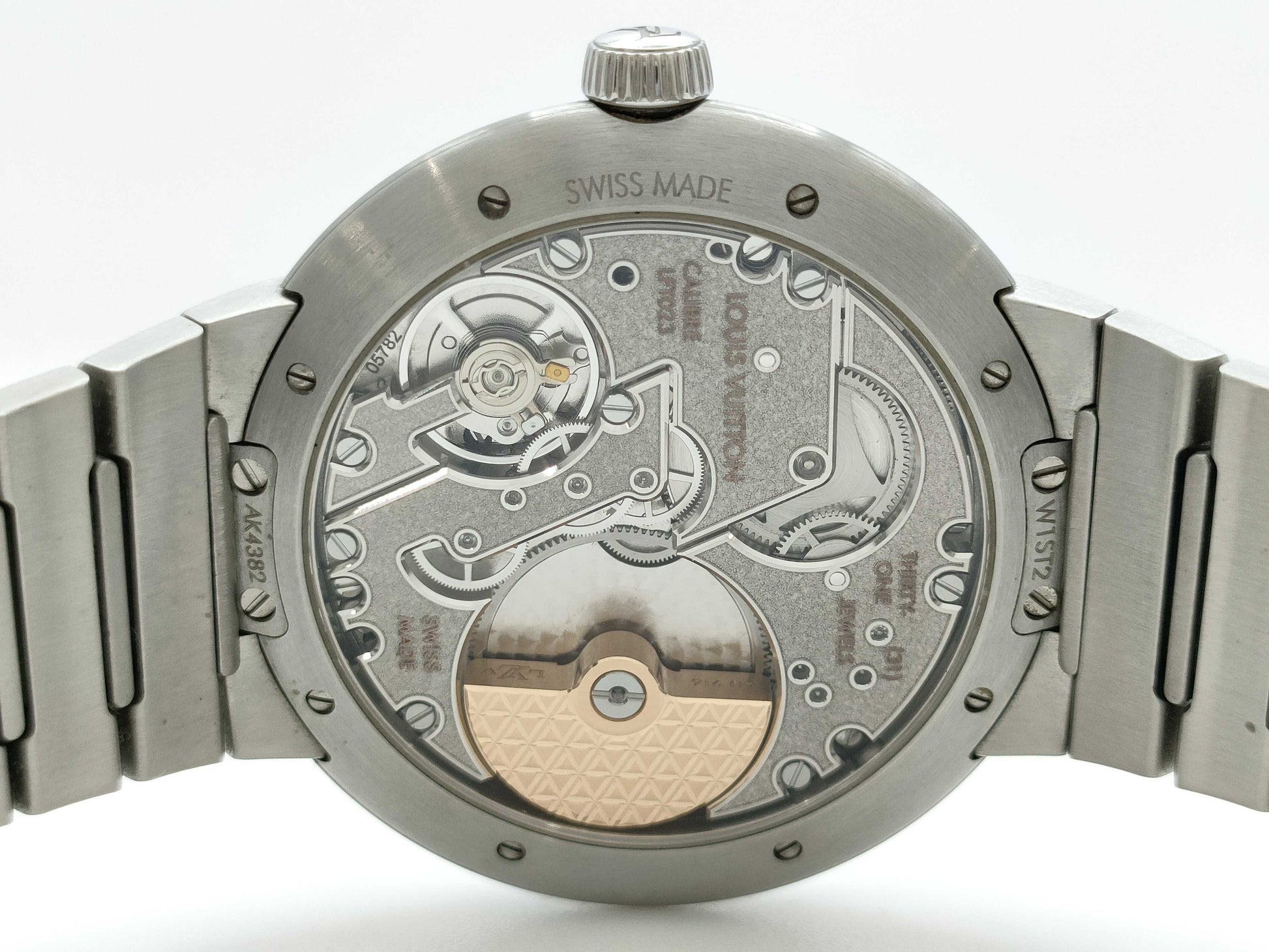 LOUIS VUITTON W1ST20 AK4382 Blue Dial Men's Watch