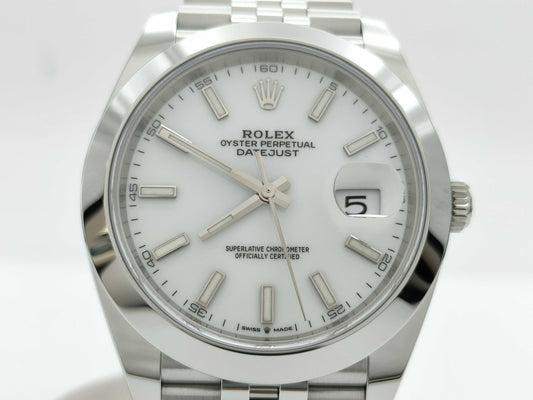 ROLEX 126300 7X744874 White Dial Men's Watch