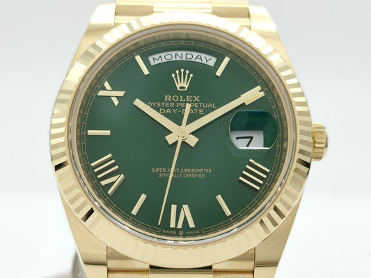 ROLEX 228238 4657Z1L0 Green Lacquer Dial Men's Watch