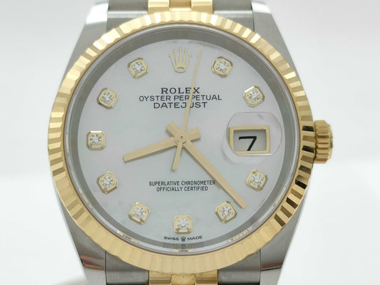 ROLEX 126233NG V0013556 White Shell Dial Men's Watch