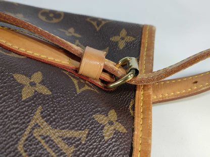 LOUIS VUITTON Monogram M42238 Bucket PM Tote Bag 