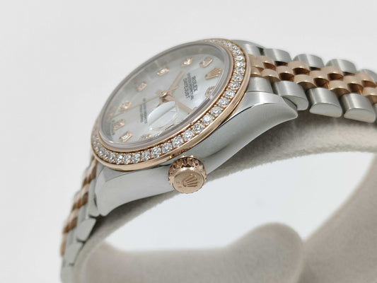ROLEX 279381RBR 4ZM94068 White Shell Dial Women's Watch