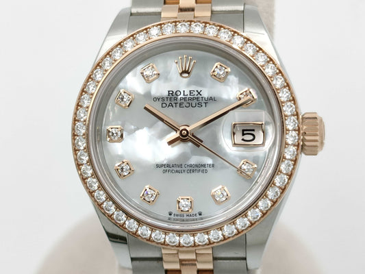 ROLEX 279381RBR 4ZM94068 White Shell Dial Women's Watch