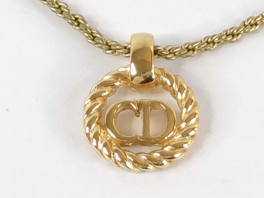 Dior necklace logo necklace
