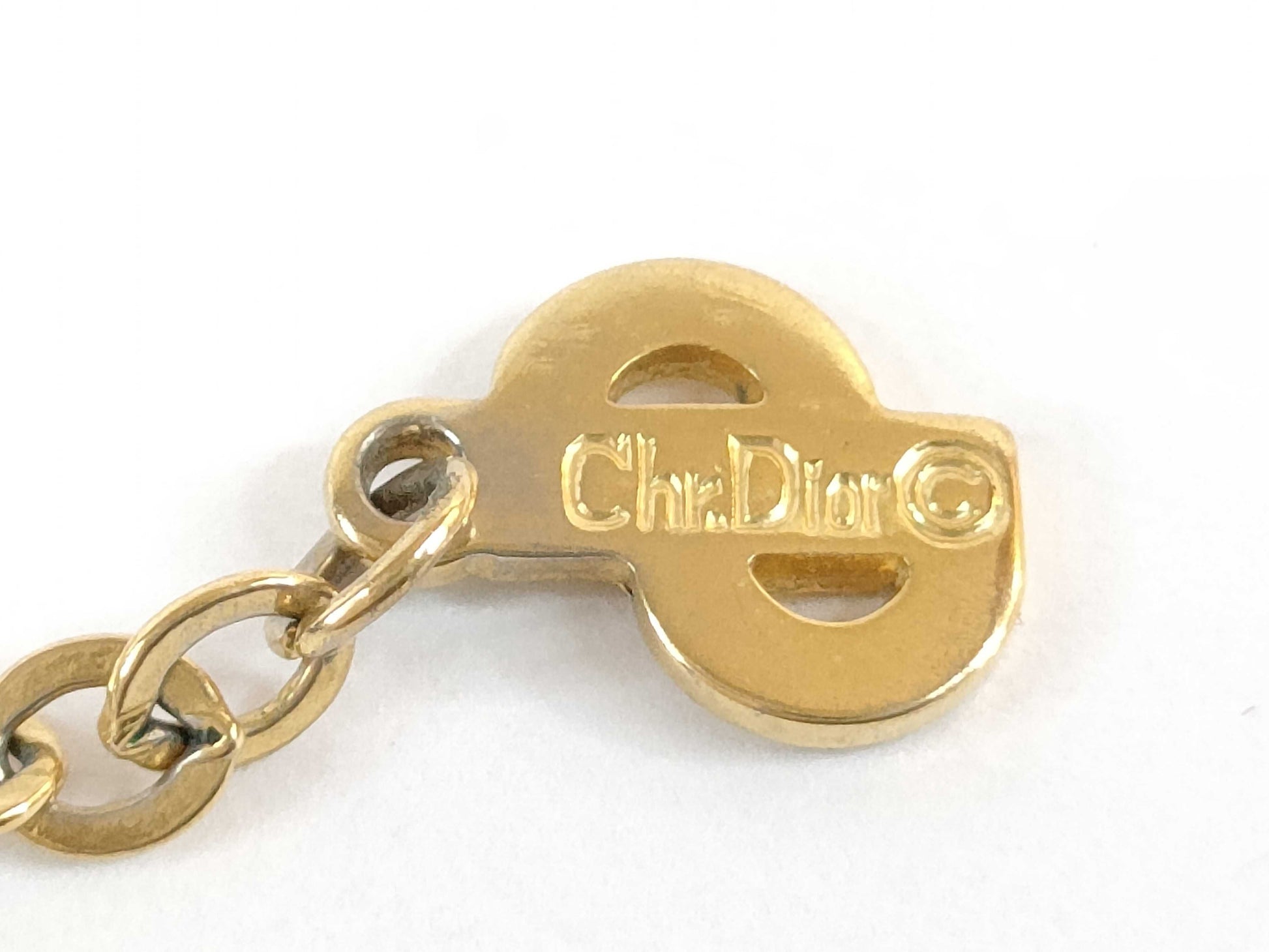 Dior necklace logo necklace