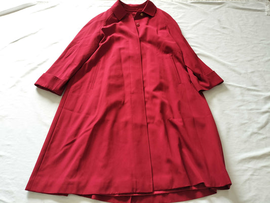 BURBERRY Red Design Long Coat
