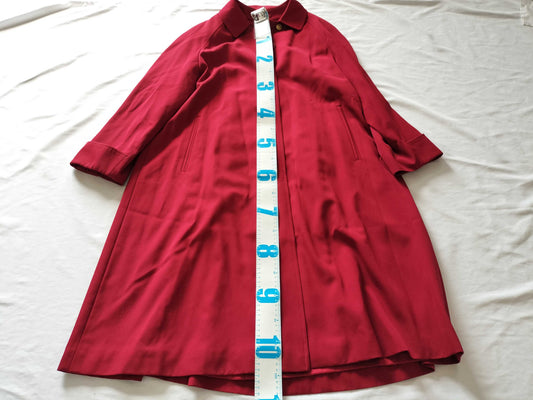 BURBERRY Red Design Long Coat