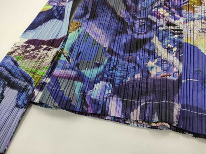ISSEY MIYAKE Pleats Please all-over print top