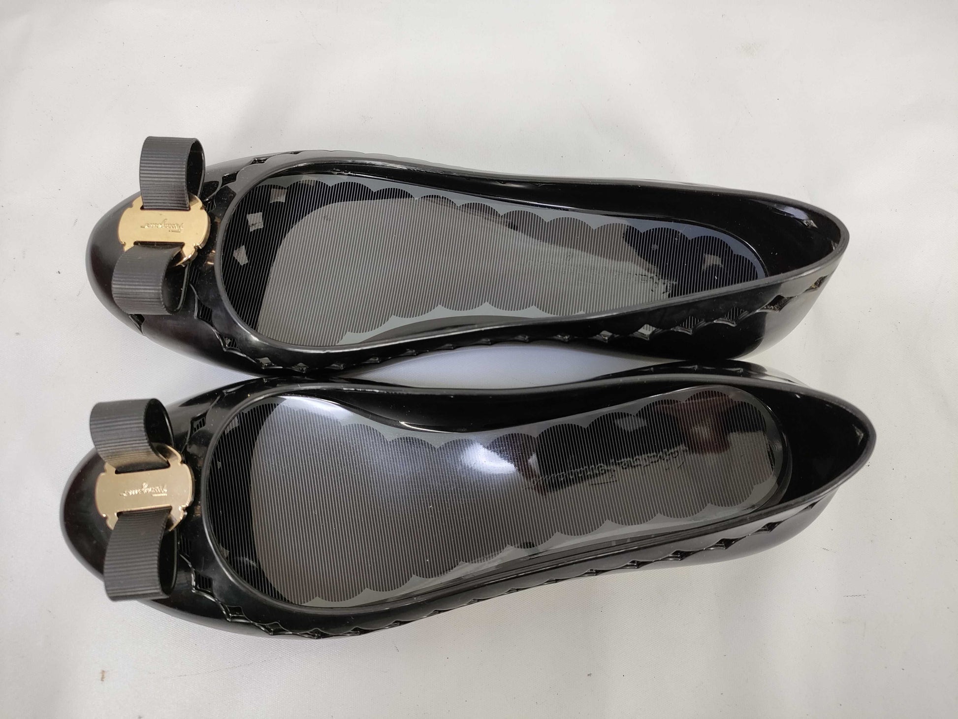 Salvatore Ferragamo Vara Flat Pumps, Rubber Pumps