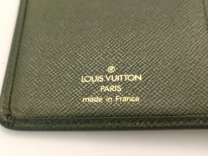 LOUIS VUITTON Taiga Long Wallet Coin Case Wallet
