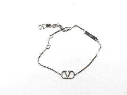 VALENTINO V Logo Signature Bracelet Silver Bracelet/Bangle