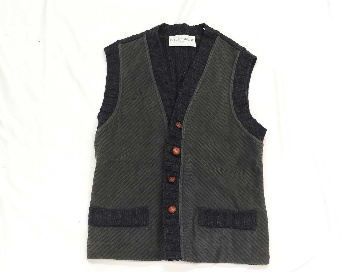 DOLCE&GABBANA Knit Vest Button Vest