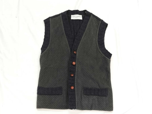 DOLCE&GABBANA Knit Vest Button Vest