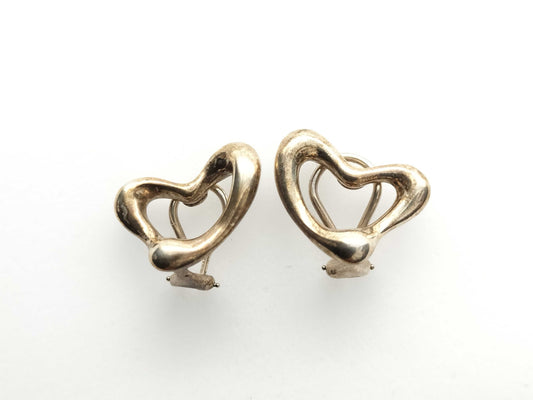 Tiffany & Co. Open Heart SV925 10.4g Earrings
