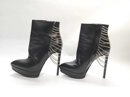 Yves Saint Laurent Bootie Chain Size 35 1/2 Shoes/Leather Other Shoes