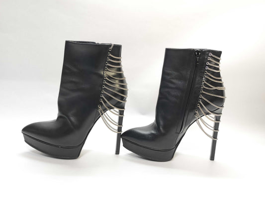 Yves Saint Laurent Bootie Chain Size 35 1/2 Shoes/Leather Other Shoes