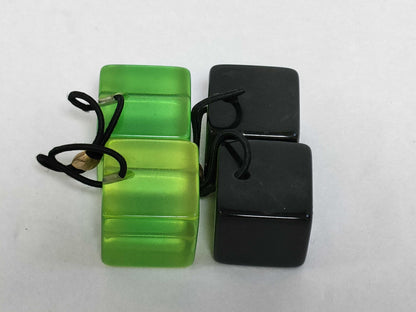 LOUIS VUITTON Monogram Inclusion Hair Cube Hair Tie *3 Hair Accessory