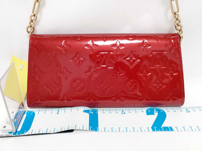 LOUIS VUITTON Vernis Sunset Boulevard Red Shoulder Bag
