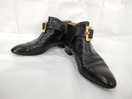 HERMES GD Buckle H Logo Black Other Shoes