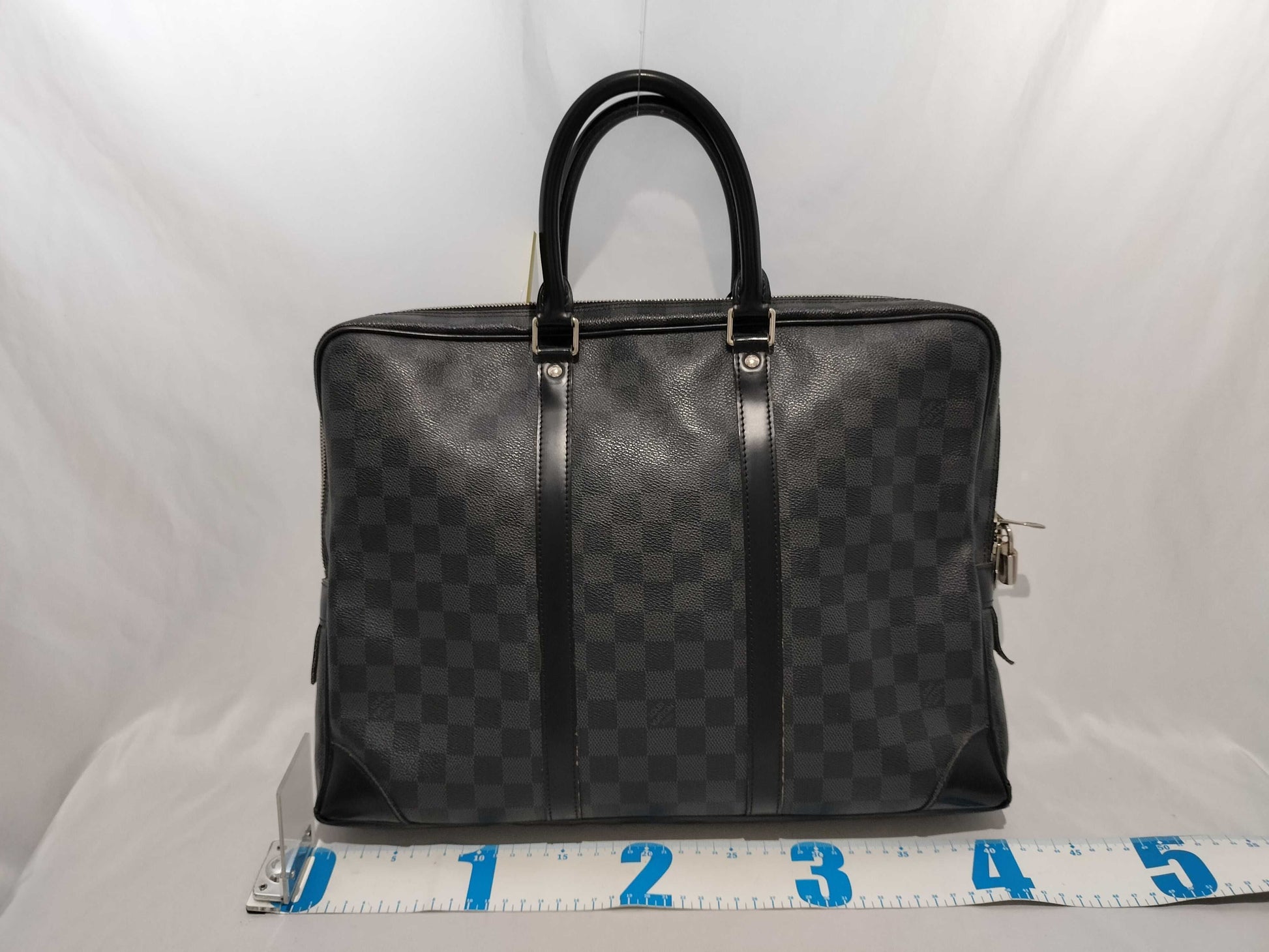 LOUIS VUITTON Damier Graphite N41125 Porte Document Voyage Business Bag