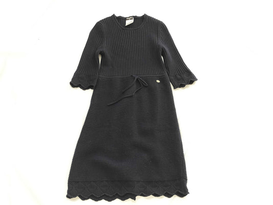 CHANEL Knit Dress 36 08A Dress