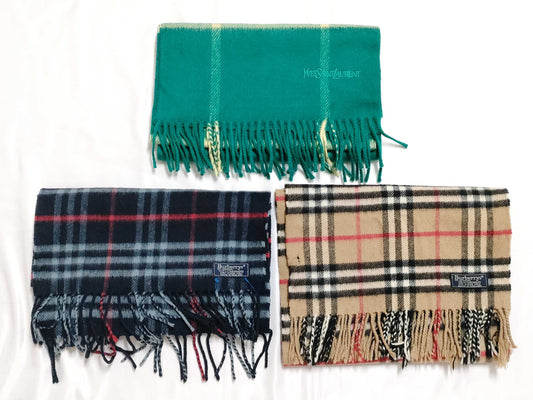 Yves Saint Laurent Burberry/Saint Laurent Scarf *3 pieces