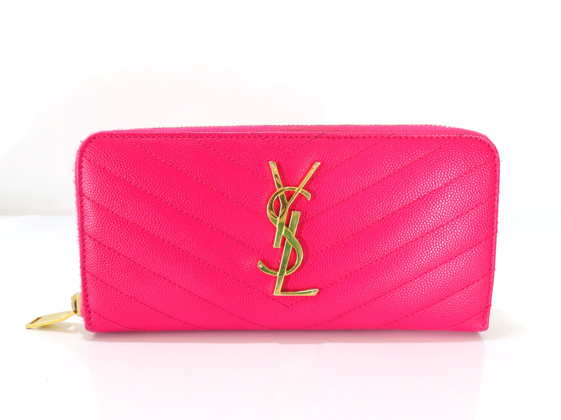 Yves Saint Laurent Round Long Wallet