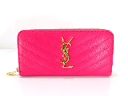 Yves Saint Laurent Round Long Wallet