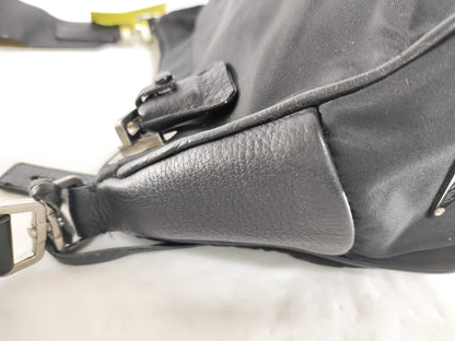 PRADA Nylon Leather Semi-Shoulder Bag