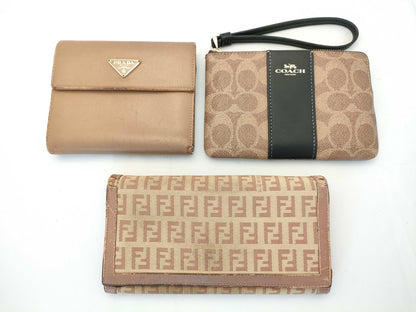 PRADA Prada/Fendi/Coach wallet and pouch set wallet