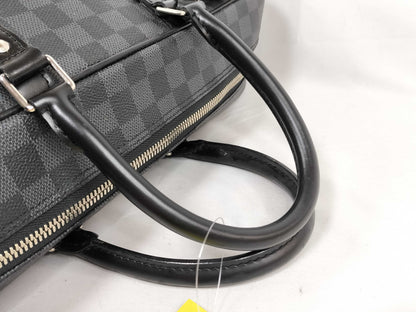 LOUIS VUITTON Damier Graphite Porte-Document Voyage Personalized Business Bag