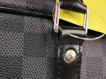 LOUIS VUITTON Damier Graphite Porte-Document Voyage Personalized Business Bag