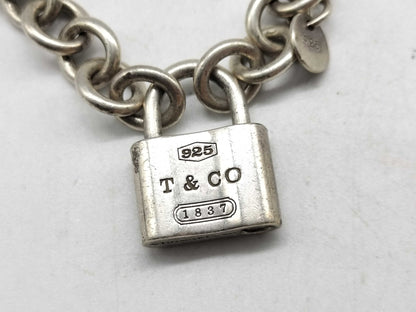 Tiffany & Co. Cadena Chain Bracelet/Heart Key Top 2-Piece Set SV925 Bracelet/Bangle