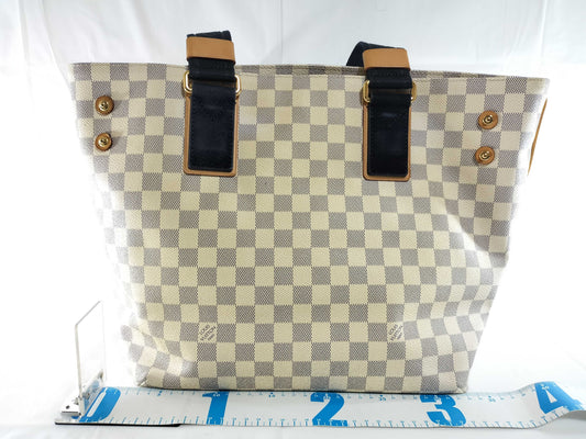 LOUIS VUITTON Damier Azur N41179 Plan Soleil Tote Bag