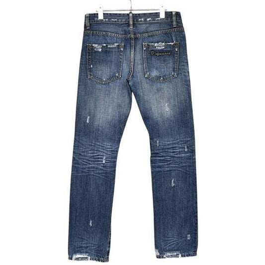 DSQUARED2 DSQUARED2 Dsquared Logo Patch Distressed Skinny Denim Pants Size 32