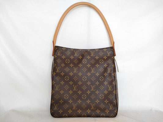 LOUIS VUITTON Monogram M51145 Looping GM Handbag